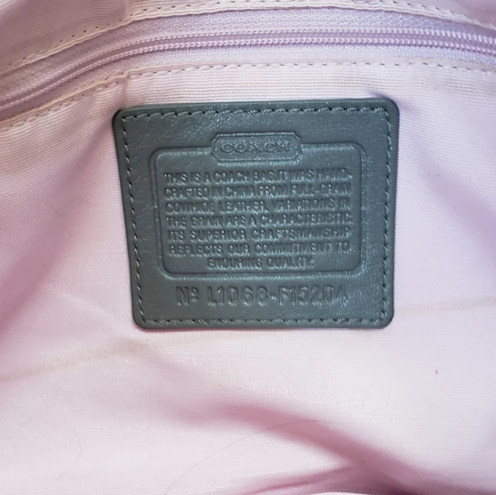 Coach Soho Hobo Bag Buckle Flap Y2k Shoulder Gray Vintage - Picture 5 of 10